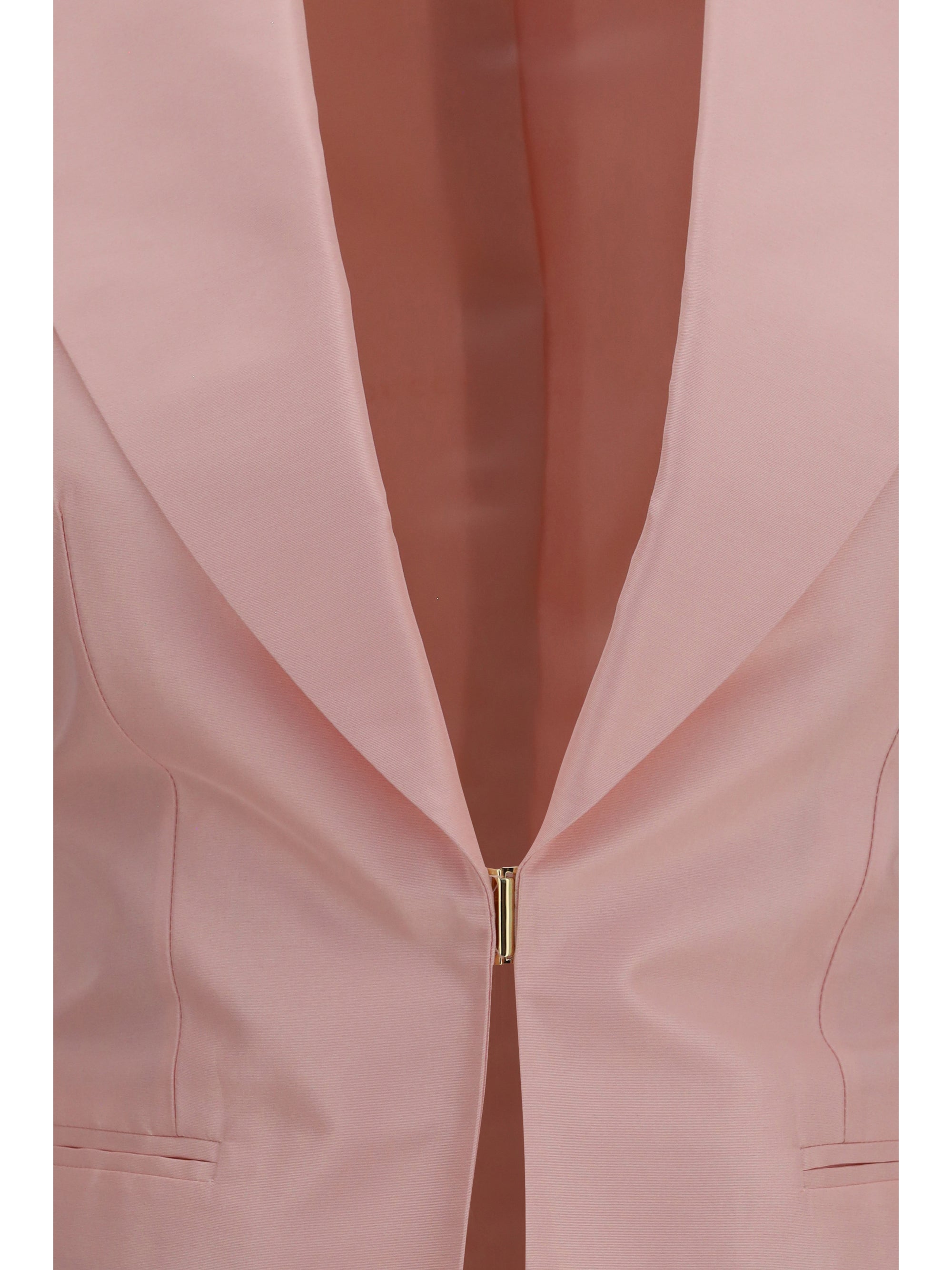 Gucci Silk Faille Blazer — Pink