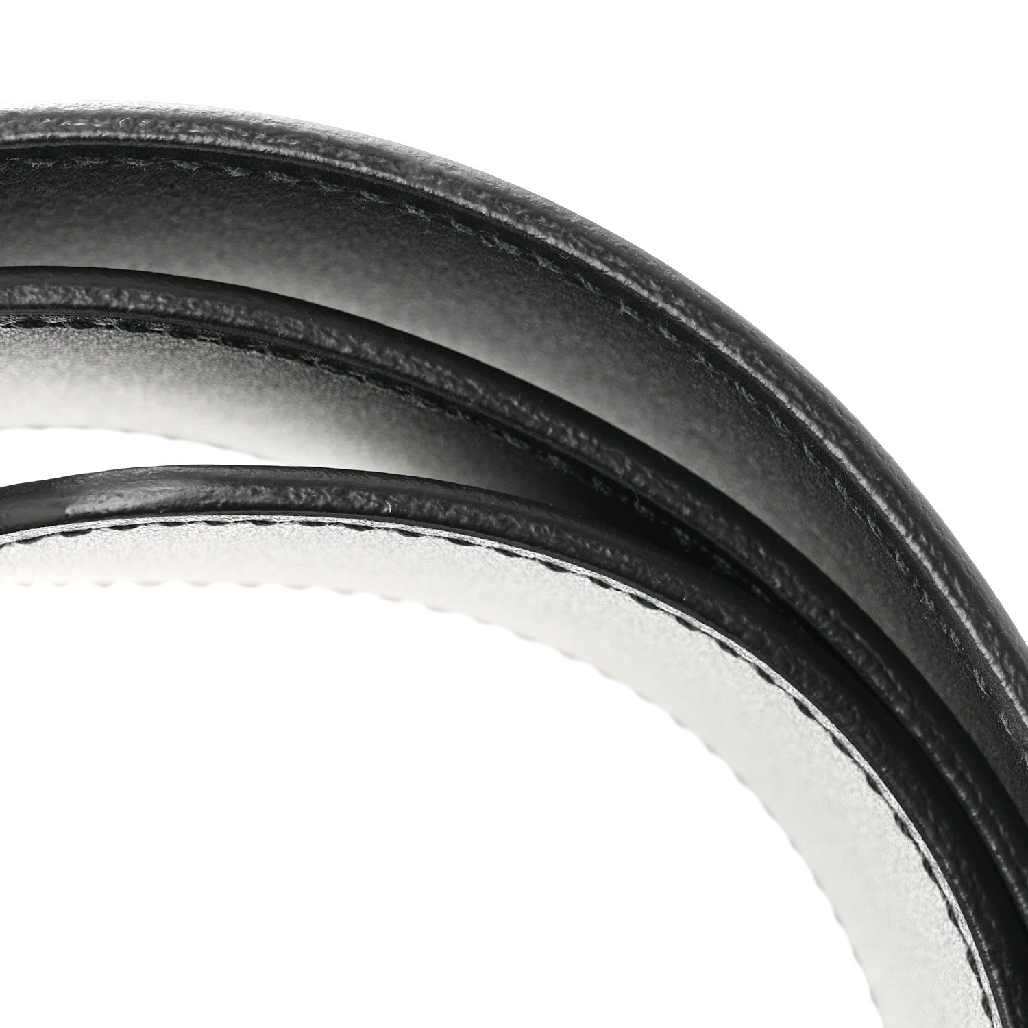 Moon Calfskin Pearl Double G 40mm Belt 90 36 Black Cream