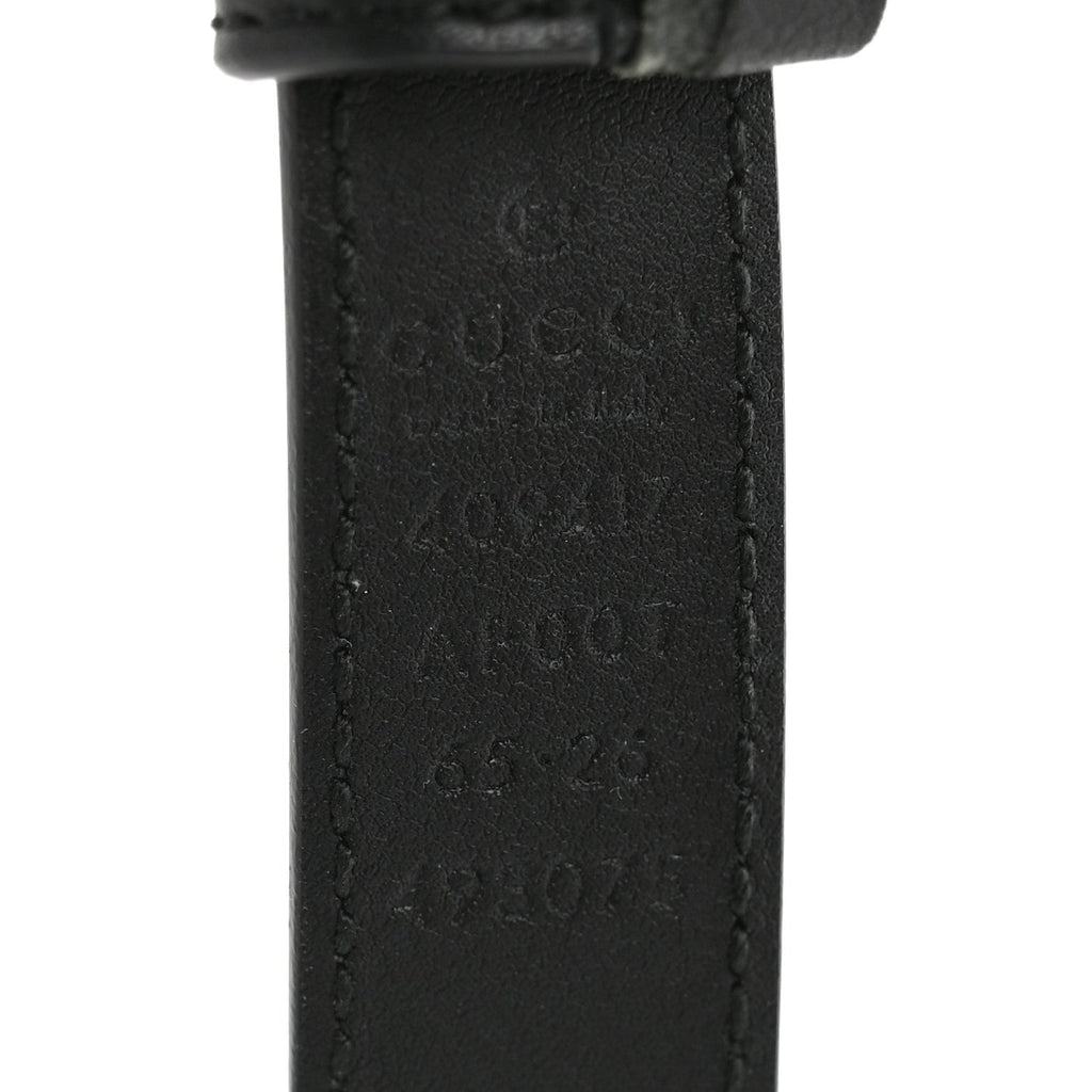 Calfskin Double G 20mm Belt 65 26 Black