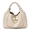 Grained Calfskin Softbit Maxi Shoulder Bag Taupe