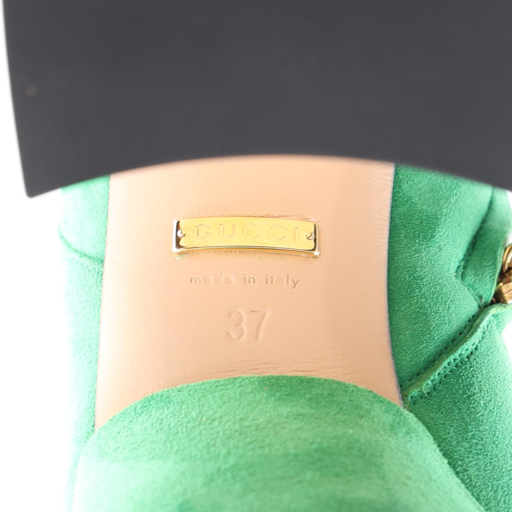 Kid Scamosciato Knee High Boots 37 Green