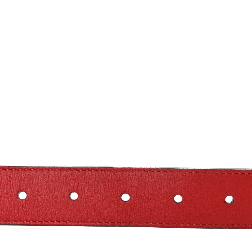 Moon Calfskin Crystal Dionysus 30mm Belt 105 42 Hibiscus Red