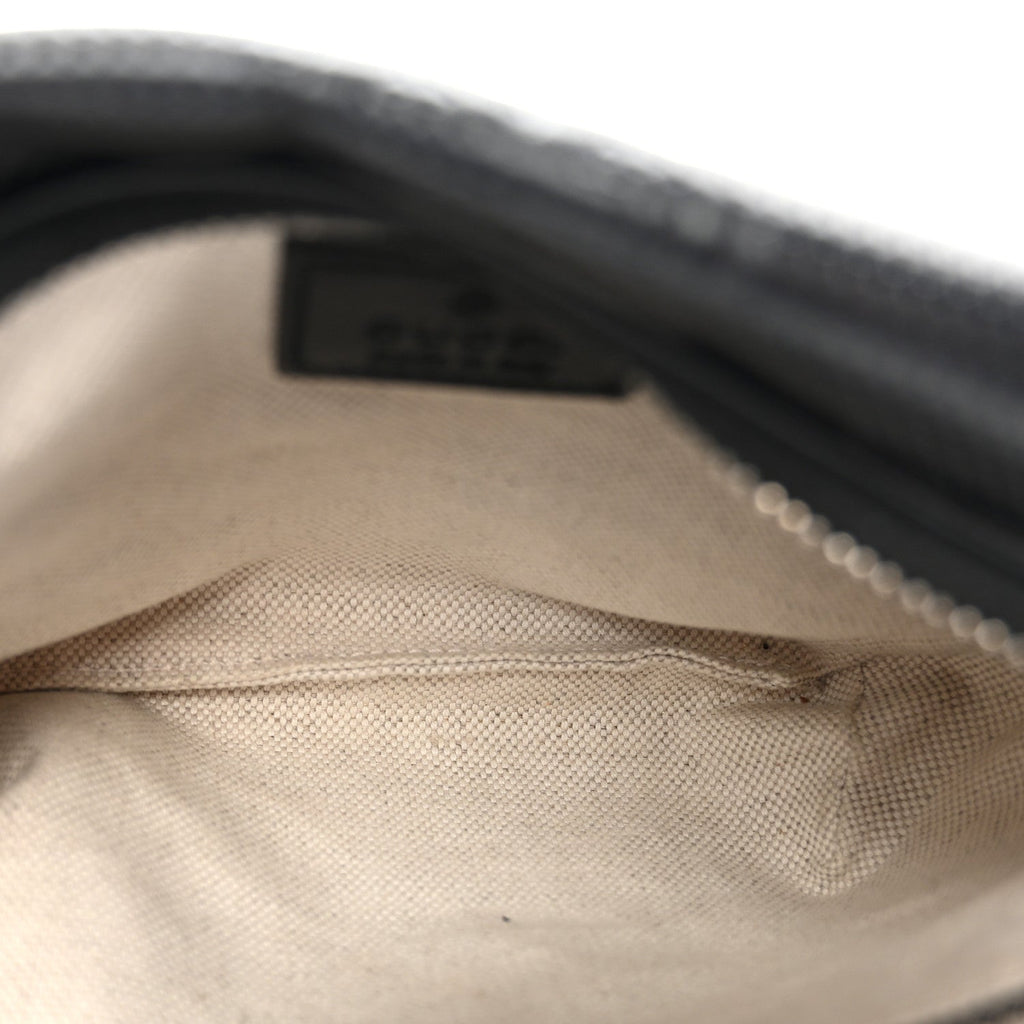 Calfskin GG Tennis Embossed Belt Bag Black