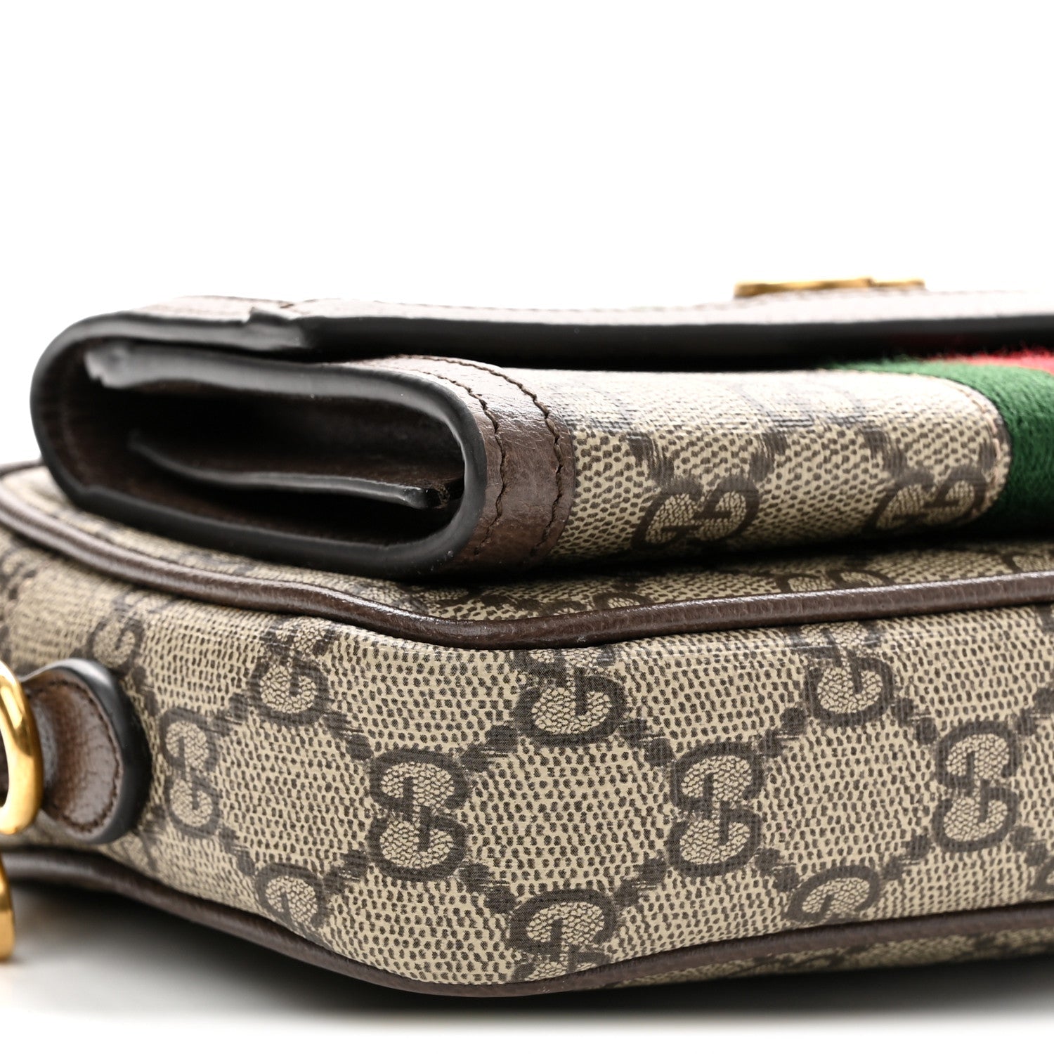 GG Supreme Monogram Web Mini Ophidia Bag Beige Ebony