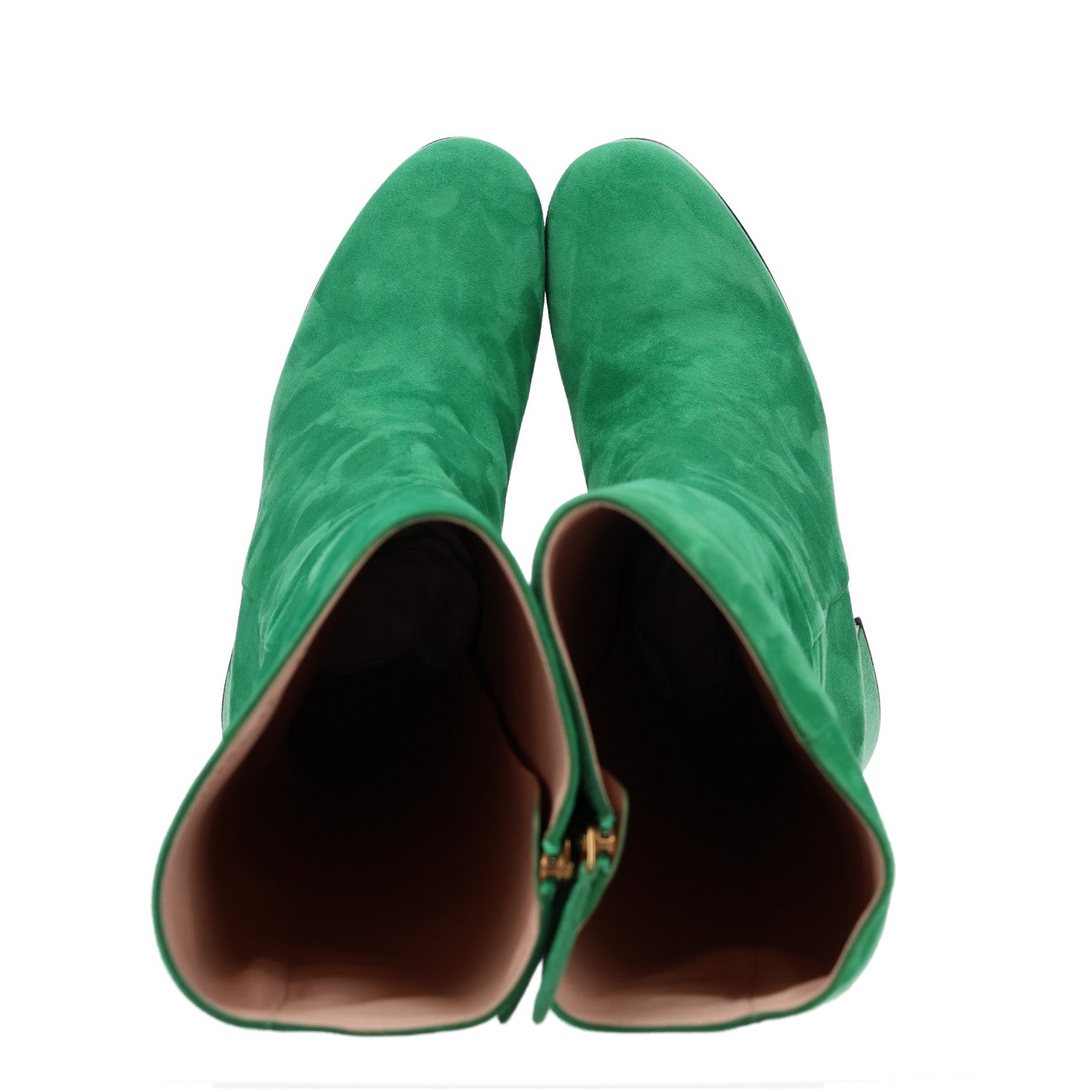 Kid Scamosciato Knee High Boots 37 Green