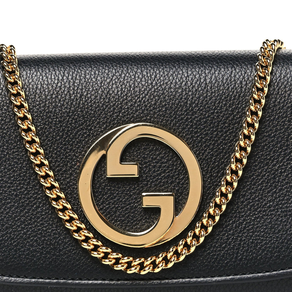 Roxy Calfskin Blondie Continental Chain Wallet Black