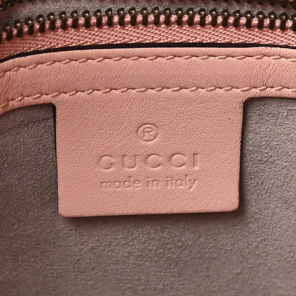 Calfskin Matelasse Medium GG Marmont Open Top Shoulder Bag Perfect Pink