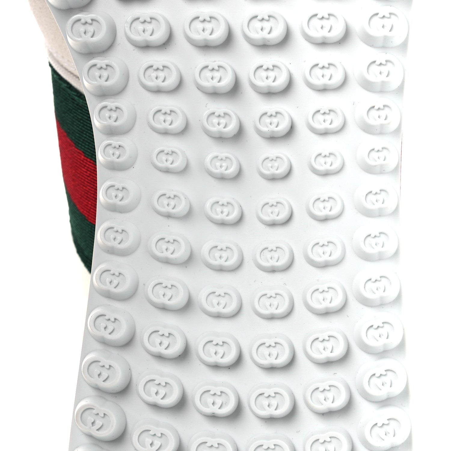 GG Suede Monogram Web Re-Motion Sneakers 37.5 White