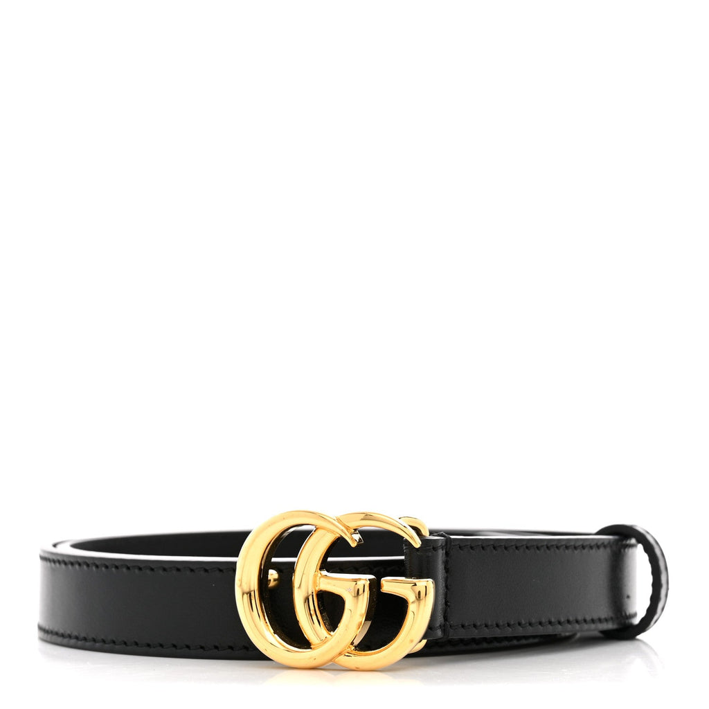 Calfskin Double G 20mm Belt 80 32 Black