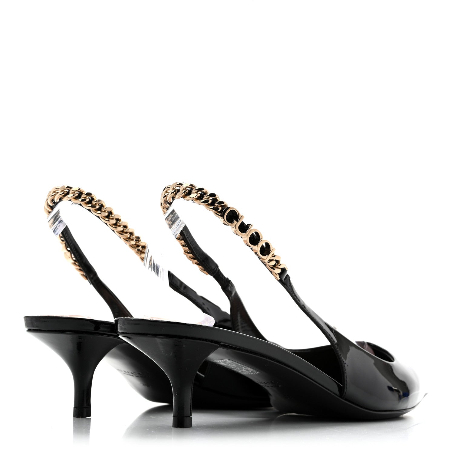 Patent Signoria 35mm Slingback Pumps 39 Black