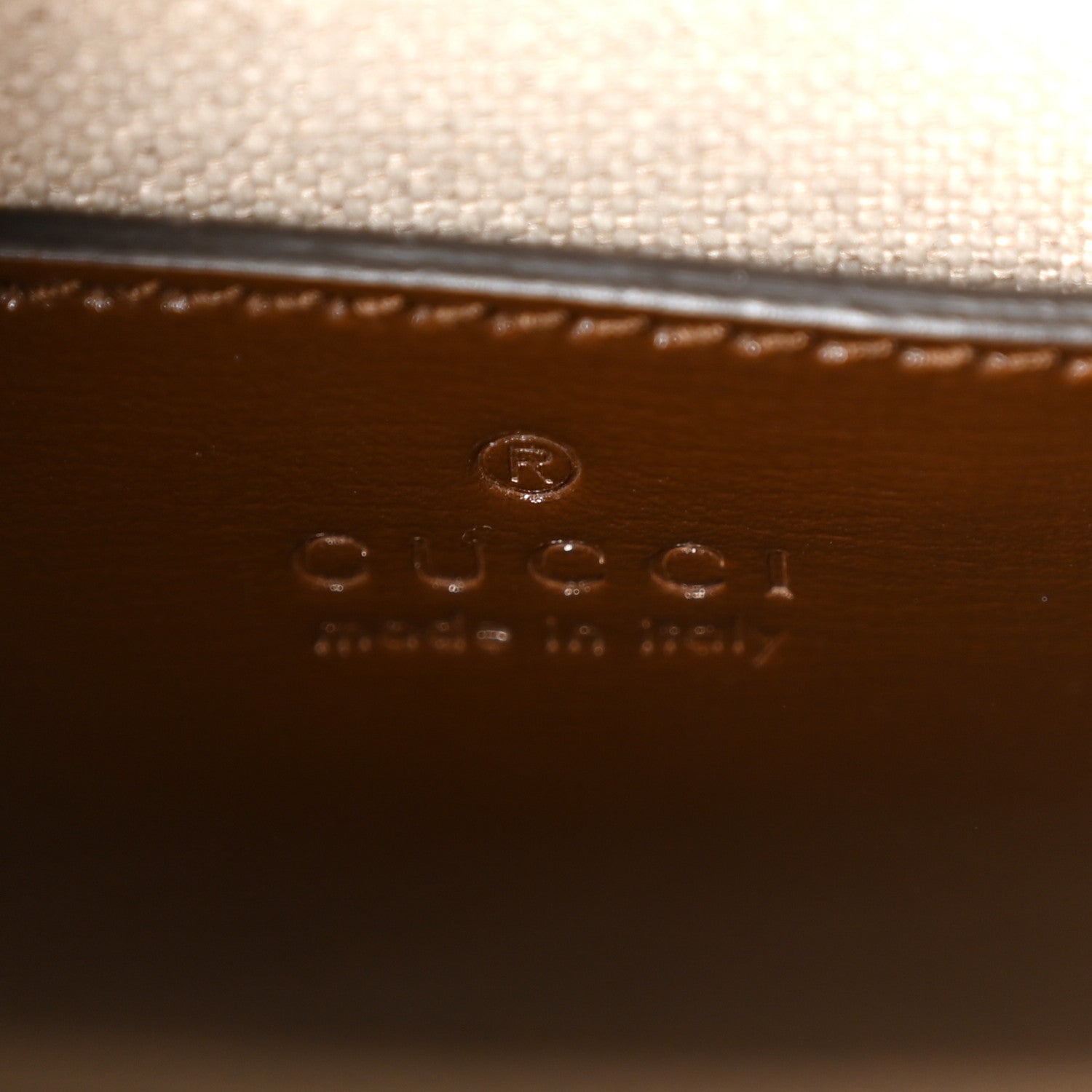 GG Supreme Monogram Azalea Calfskin Mini Retro Interlocking G Tote Bag Beige Ebony Brown Sugar