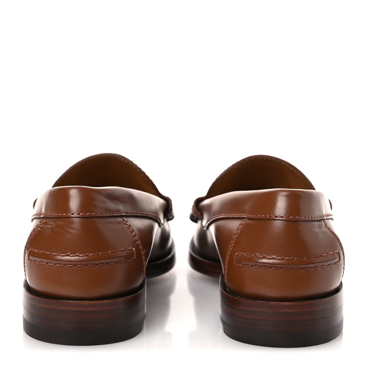 Millennial Ribot Cut Out Interlocking G Loafers 37.5 Cuir