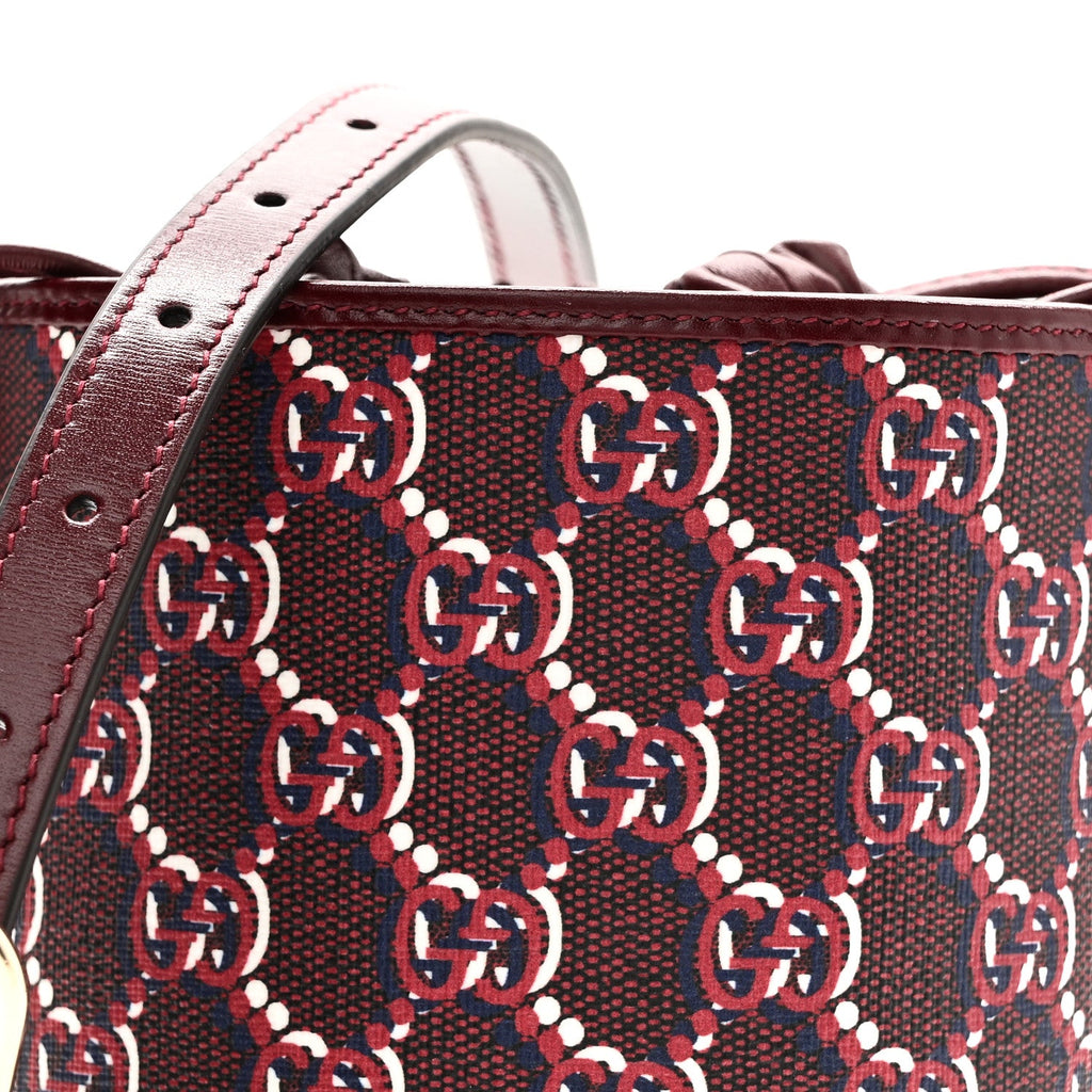 GG Shadow Monogram Mini Bucket Bag Rosso Ancora Red Rosso Ancora Red