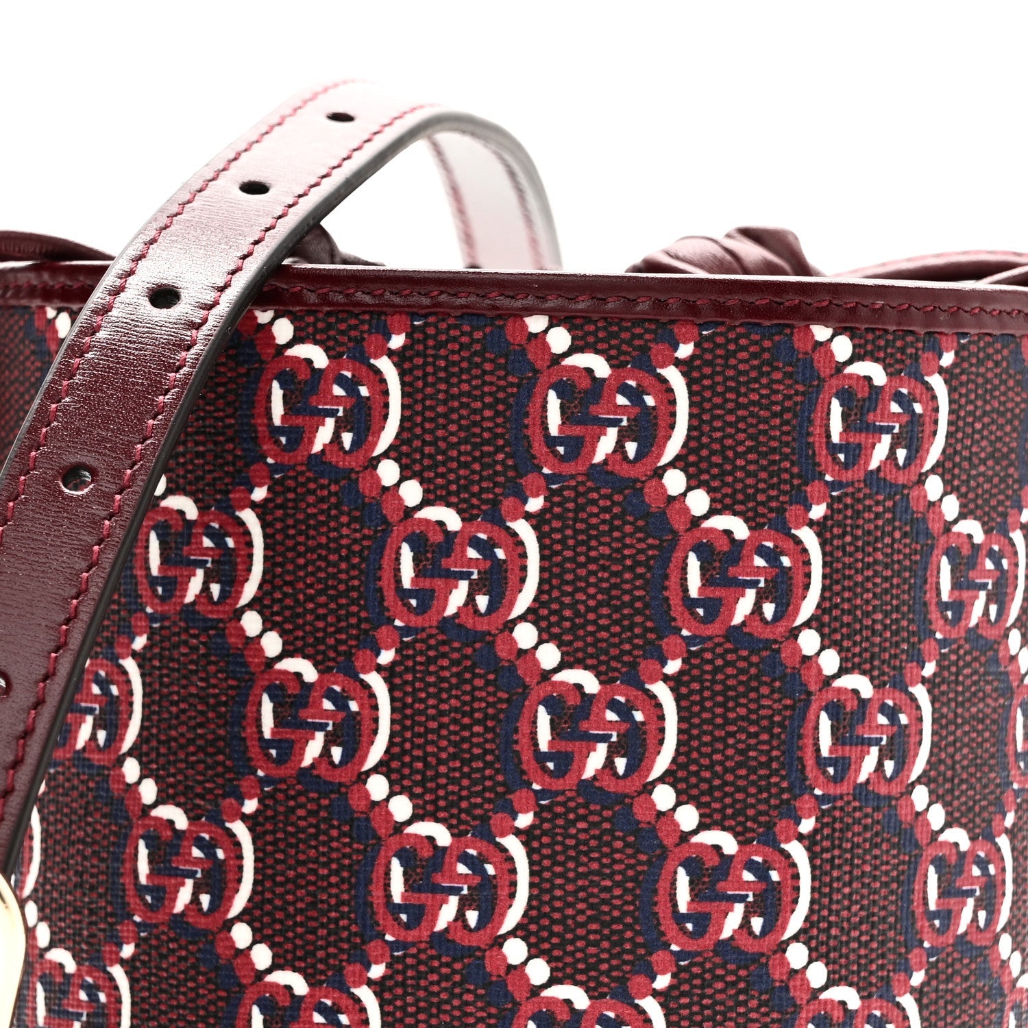 GG Shadow Monogram Mini Bucket Bag Rosso Ancora Red Rosso Ancora Red