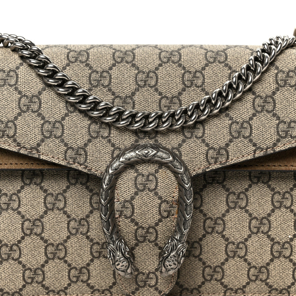 GG Supreme Monogram Small Dionysus Shoulder Bag Taupe
