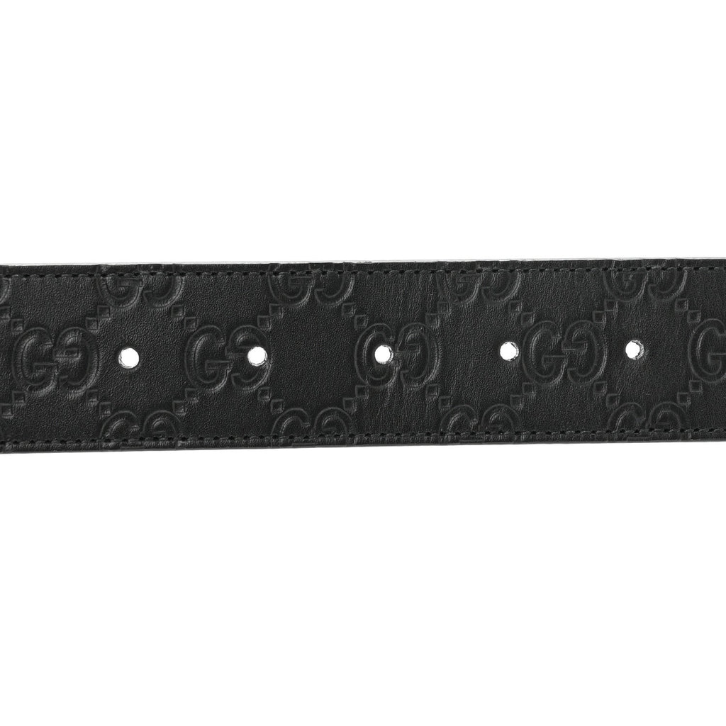Guccissima Signature Interlocking G Reversible 37mm Belt 100 40 Black Cocoa