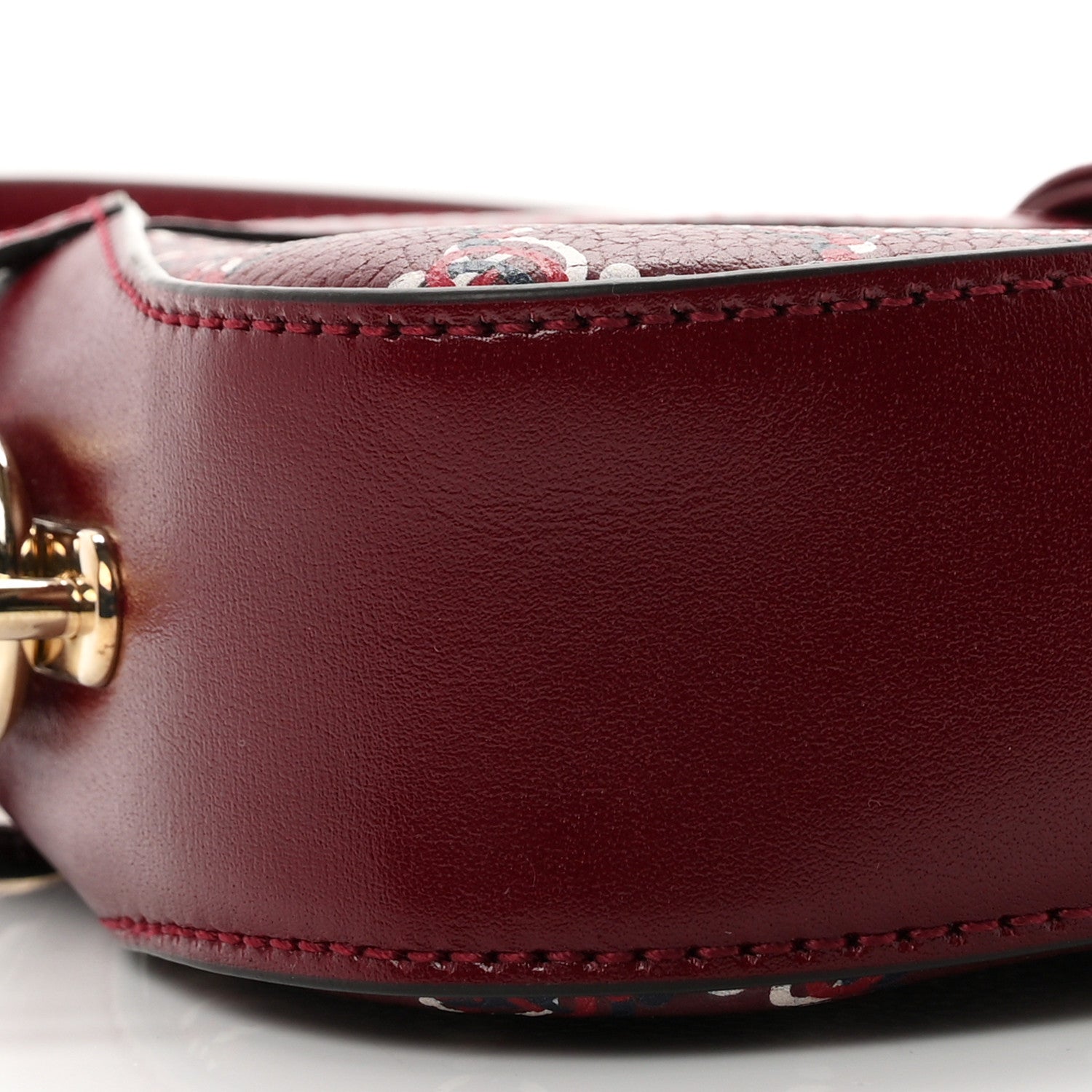 GG Shadow Monogram Mini Moon Side Shoulder Bag Rosso Ancora Red