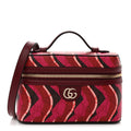GG Supreme Monogram Canvas Lunar New Year Shoulder Bag  Red Pink Multicolor
