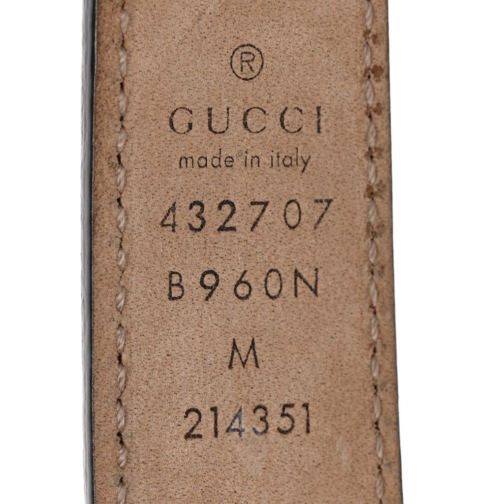 Calfskin Kids Double G 20mm Belt M Red