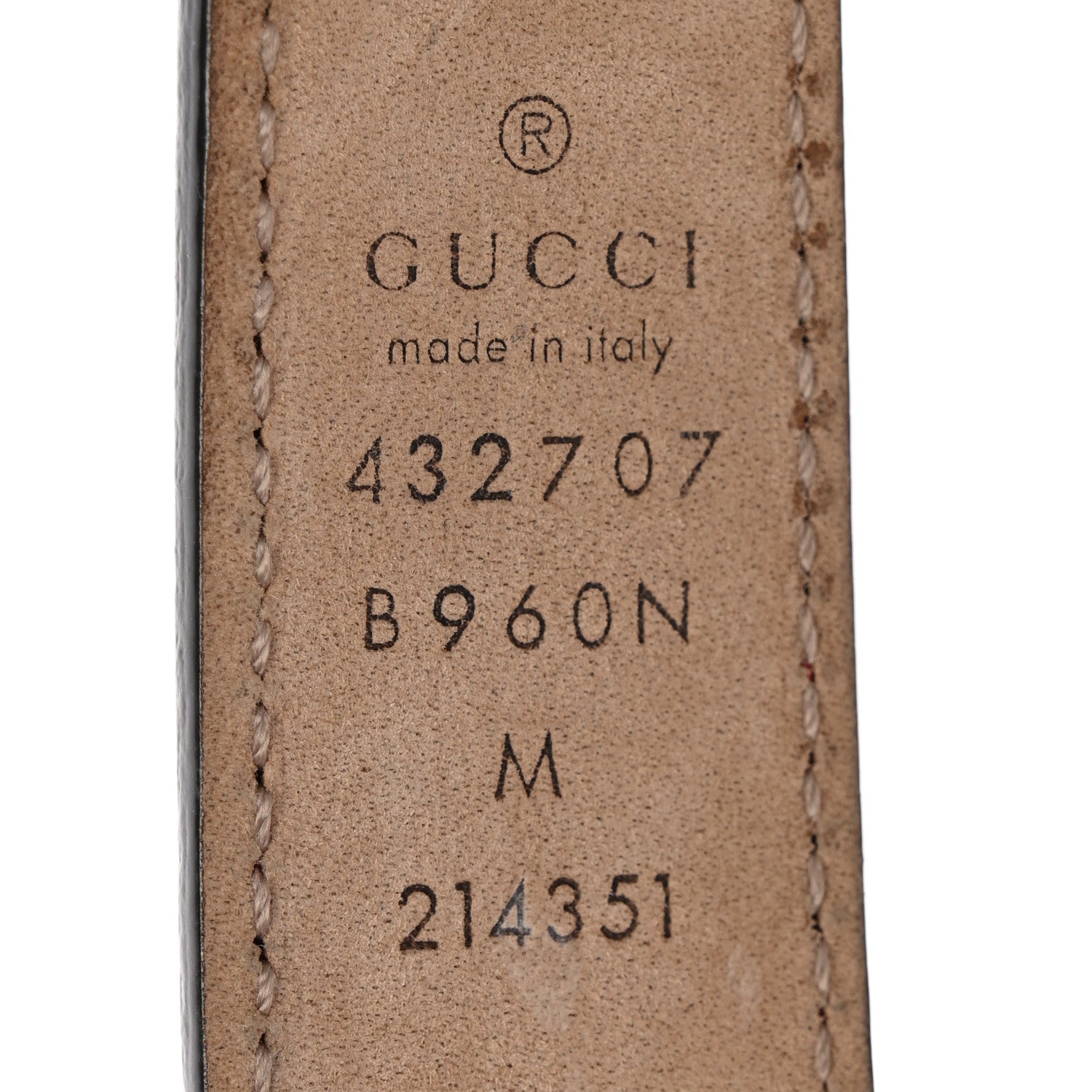 Calfskin Kids Double G 20mm Belt M Red