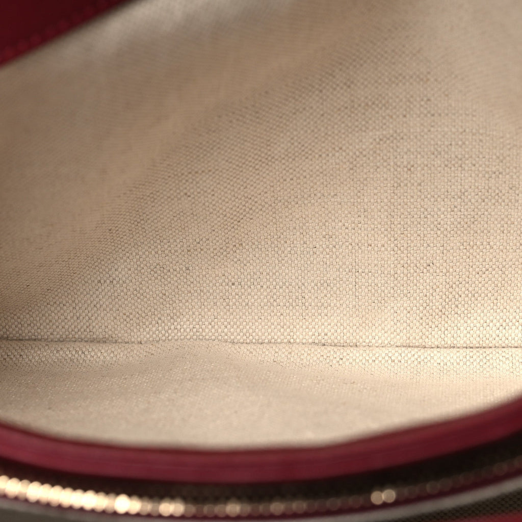 Arabella Calfskin Horsebit 1955 Soft Small Shoulder Bag Rosso Ancora