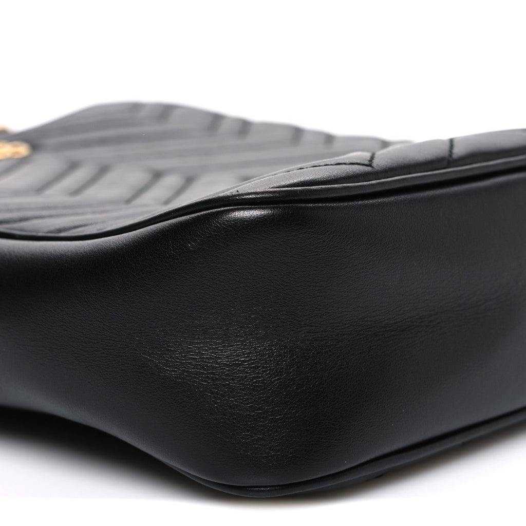 Calfskin Matelasse GG Marmont Travel Bag Black