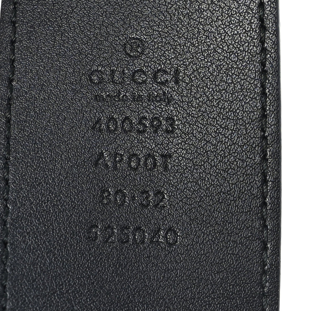 Calfskin Double G 40mm Belt 80 32 Black