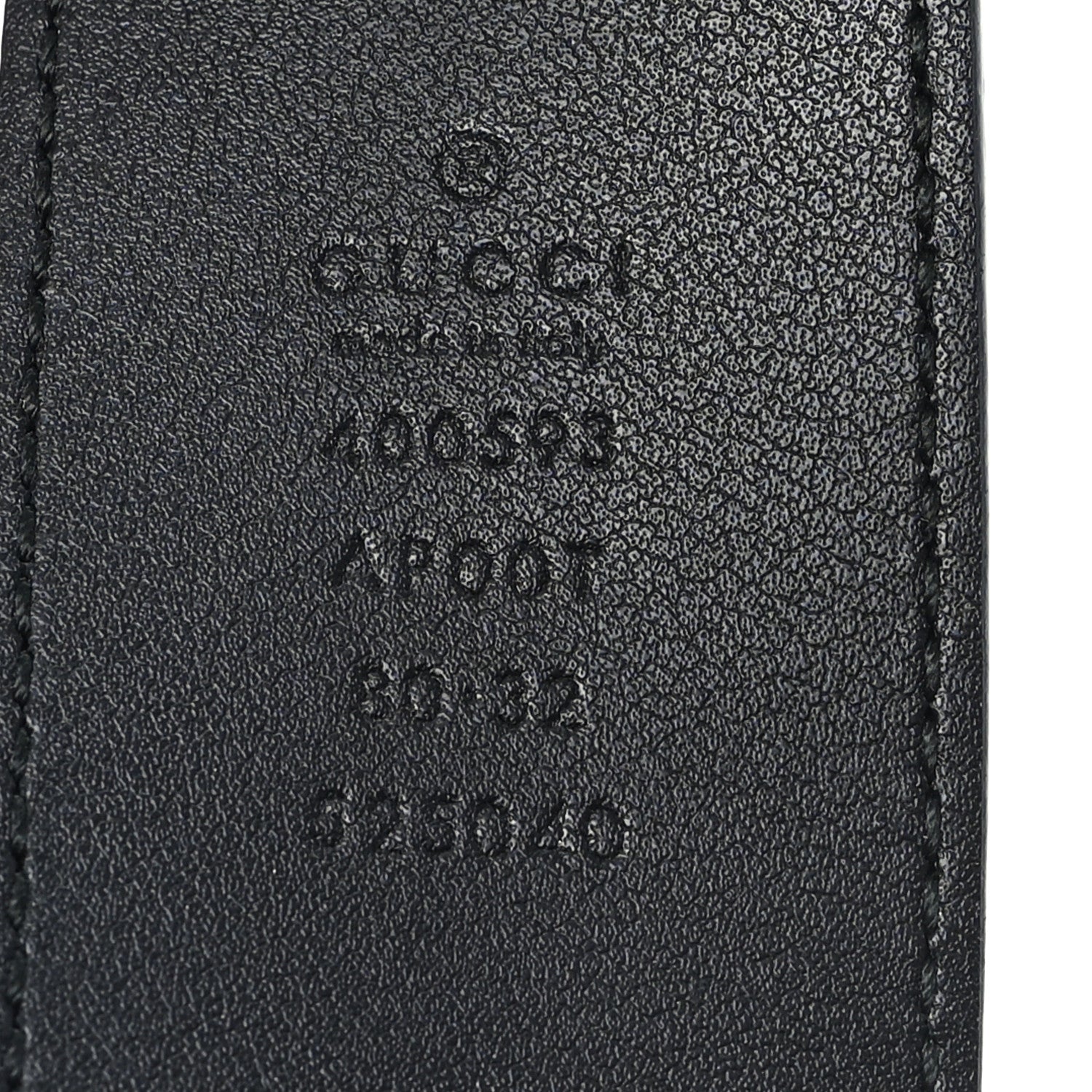 Calfskin Double G 40mm Belt 80 32 Black