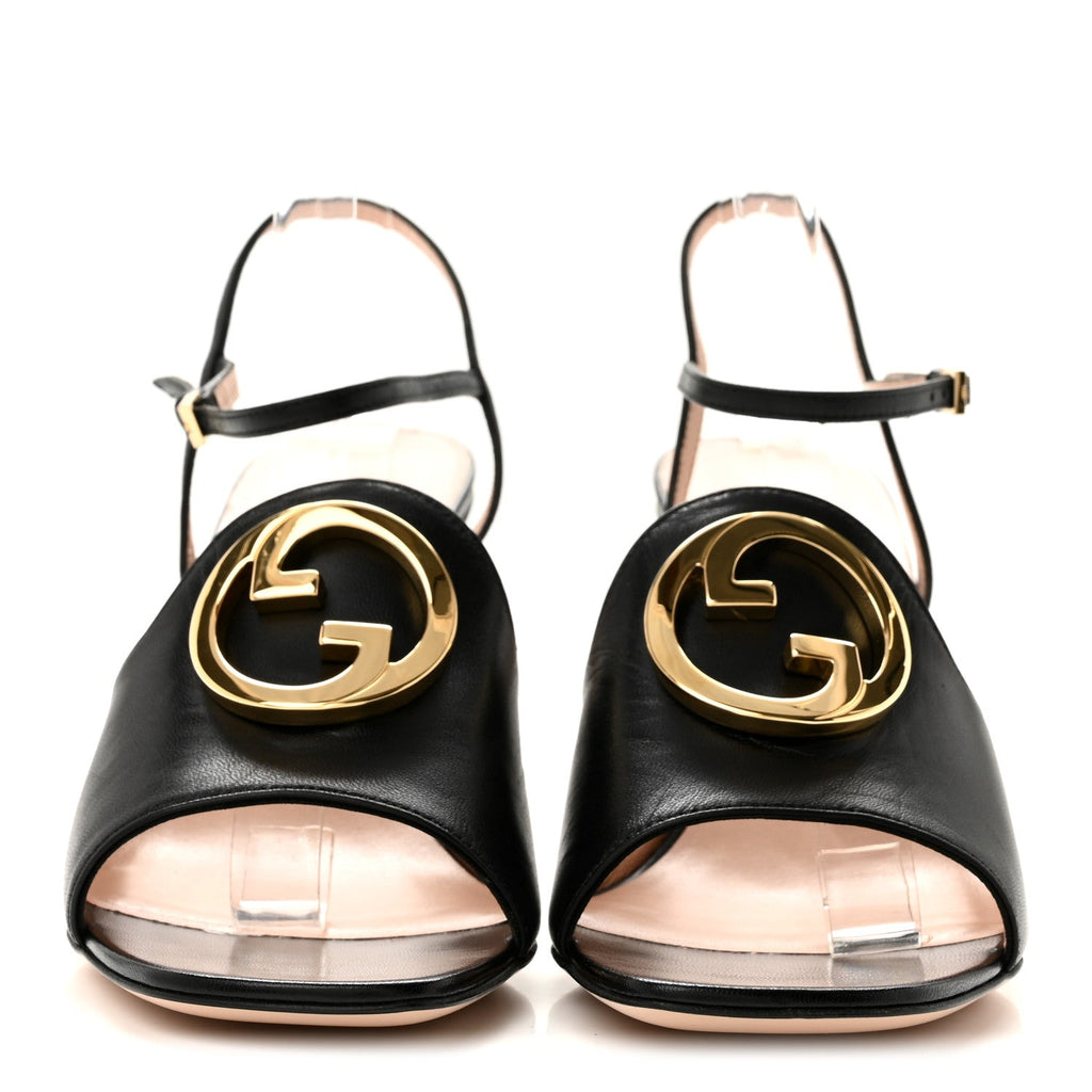 Malaga Kid Blondie 85mm Slingback Sandals 39.5 Black