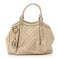 Guccissima Medium Sukey Tote Mystic White