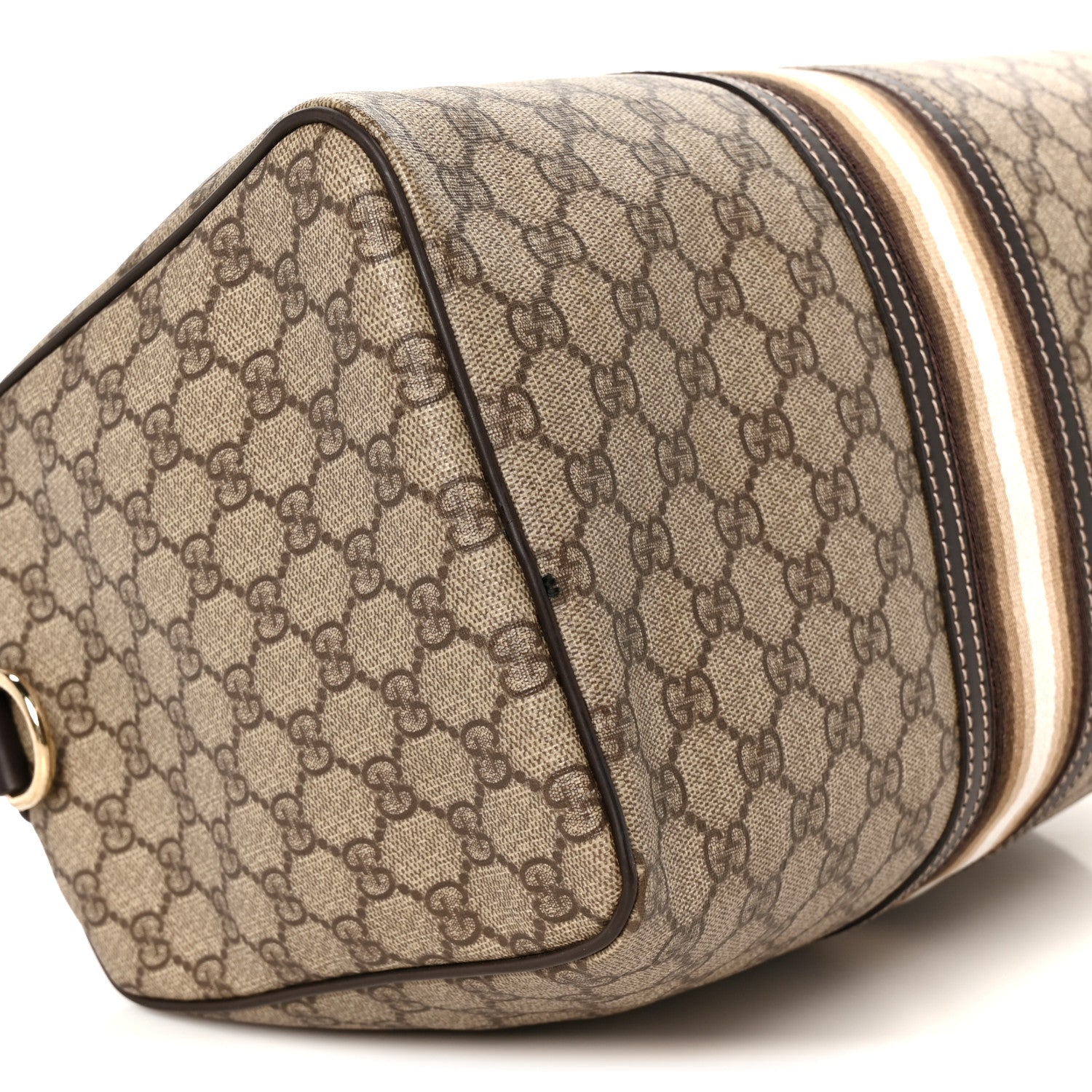 GG Plus Monogram Web Medium Joy Boston Dark Brown