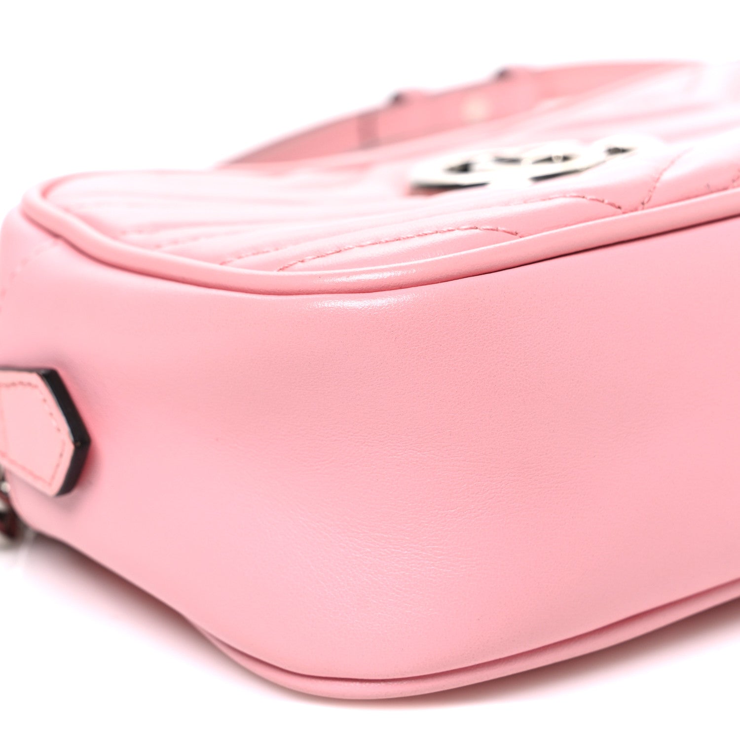 Calfskin Matelasse Small GG Marmont Camera Bag  Wild Rose