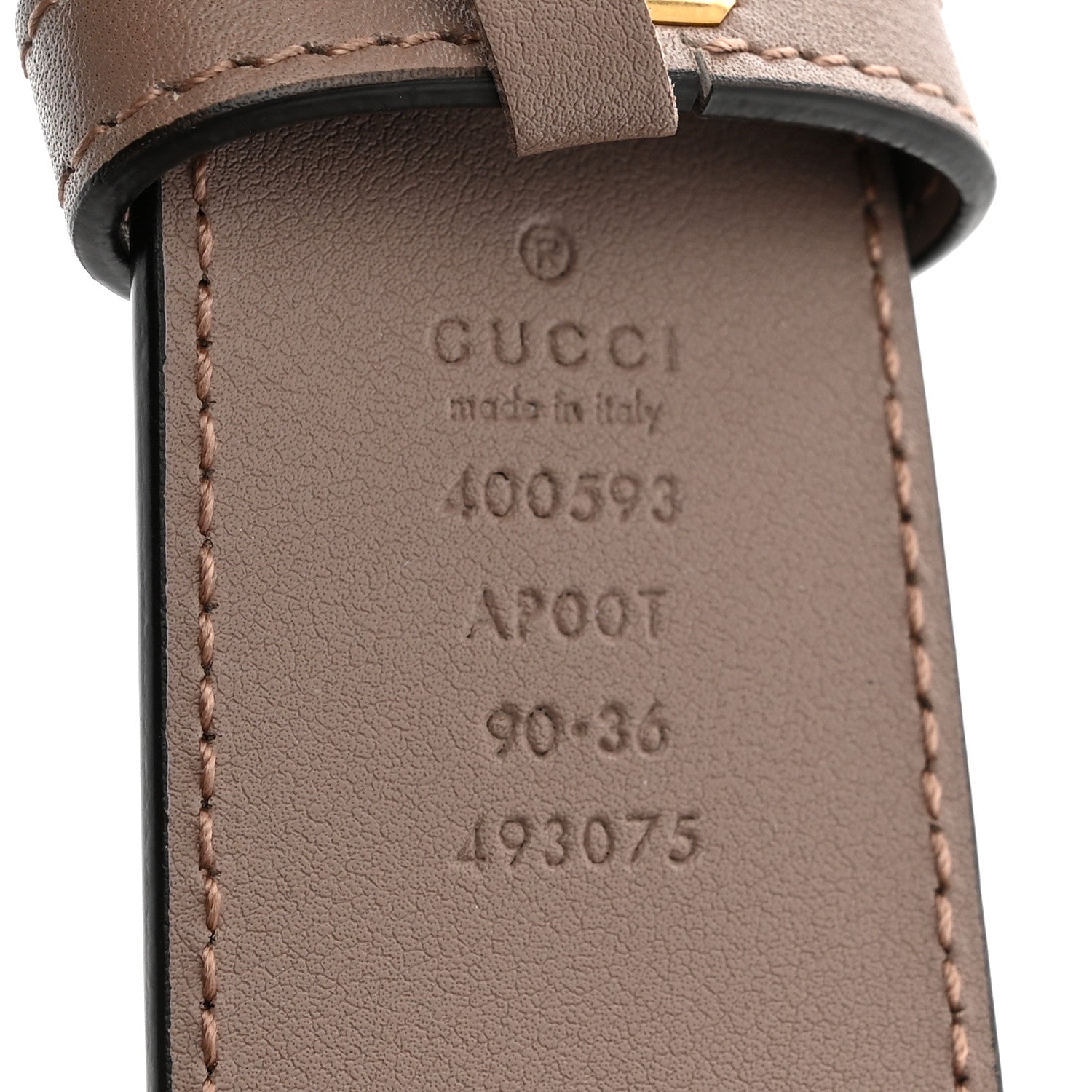 Calfskin Double G 40mm Belt 90 36 Porcelain Rose