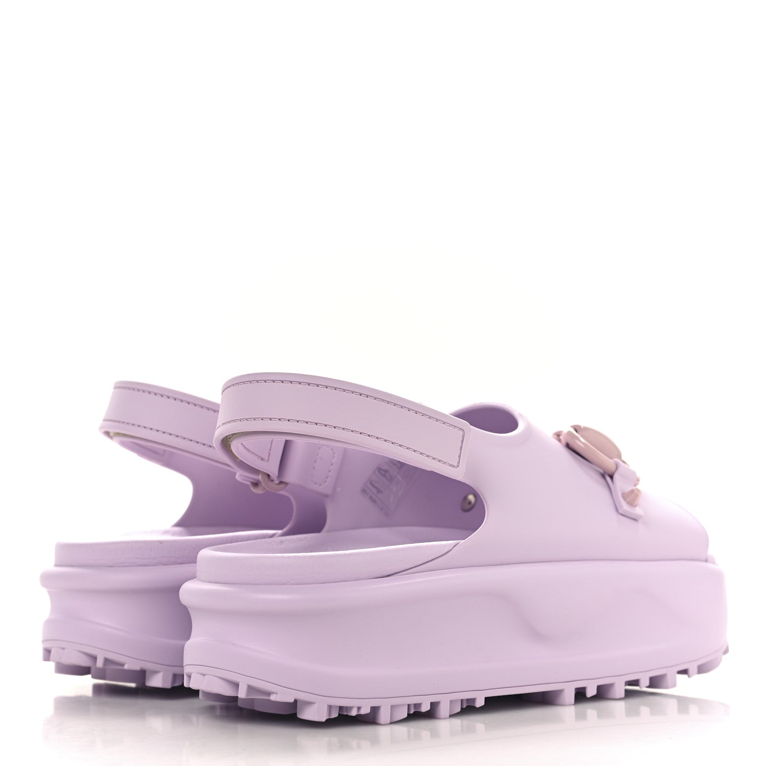 Soft Rubber Horsebit Touch Womens Strapped Sandals 36 Talc Pink