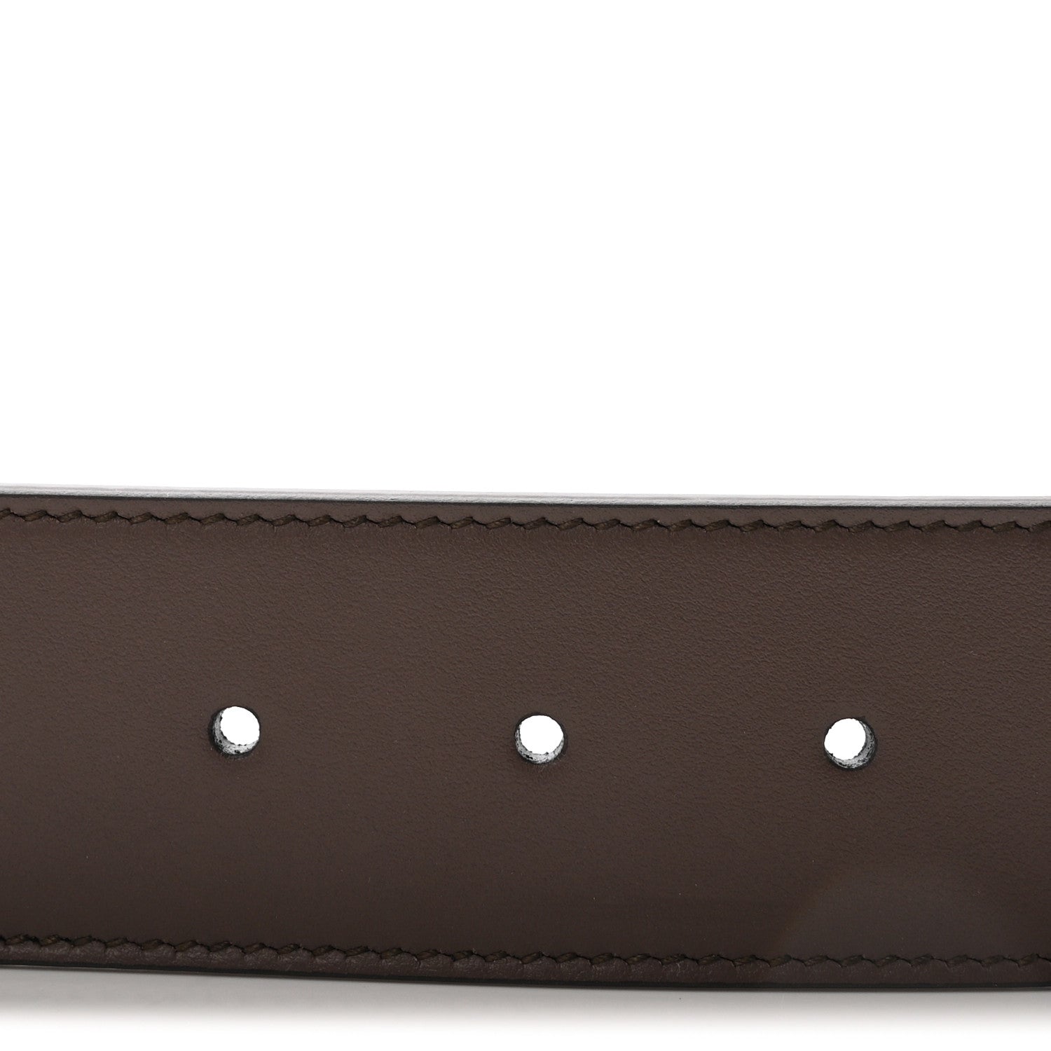 GG Supreme Monogram Matte Plutone Calfskin Double G 40mm Belt 75 30 Beige Ebony New Acero