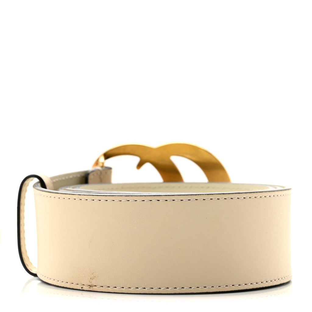 Calfskin Double G 40mm Belt 90 36 Mystic White