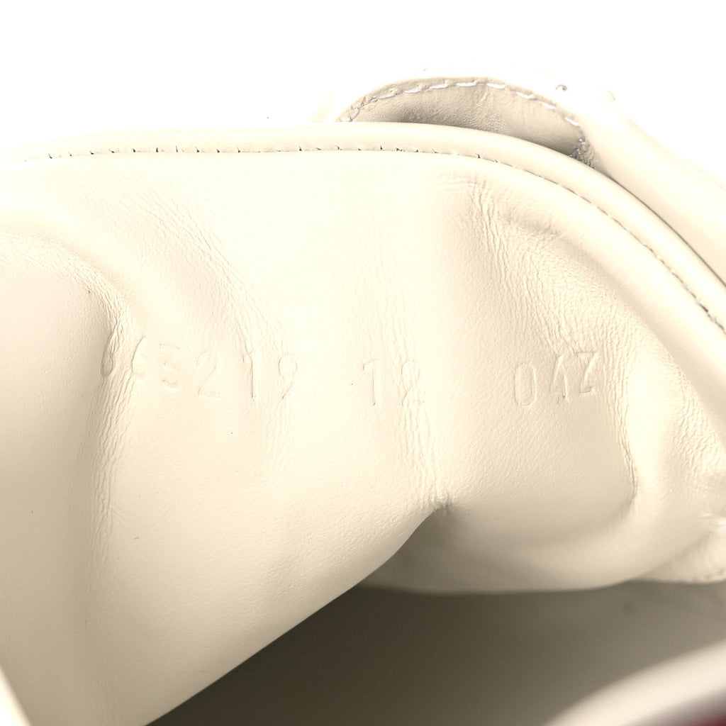 Calfskin Cat Embroidered Mens Ace Sneakers 12 White Green