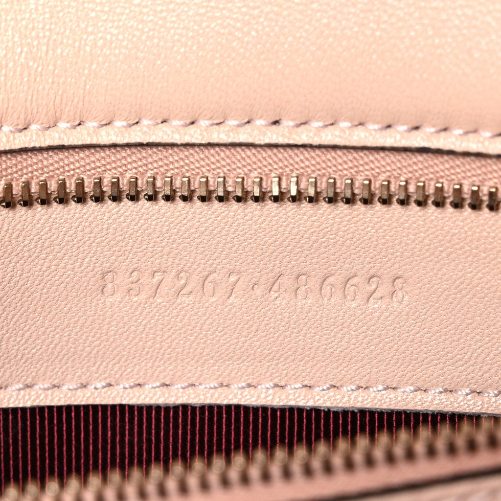 Lambskin Matelasse Medium GG Marmont Shoulder Bag Light Pink