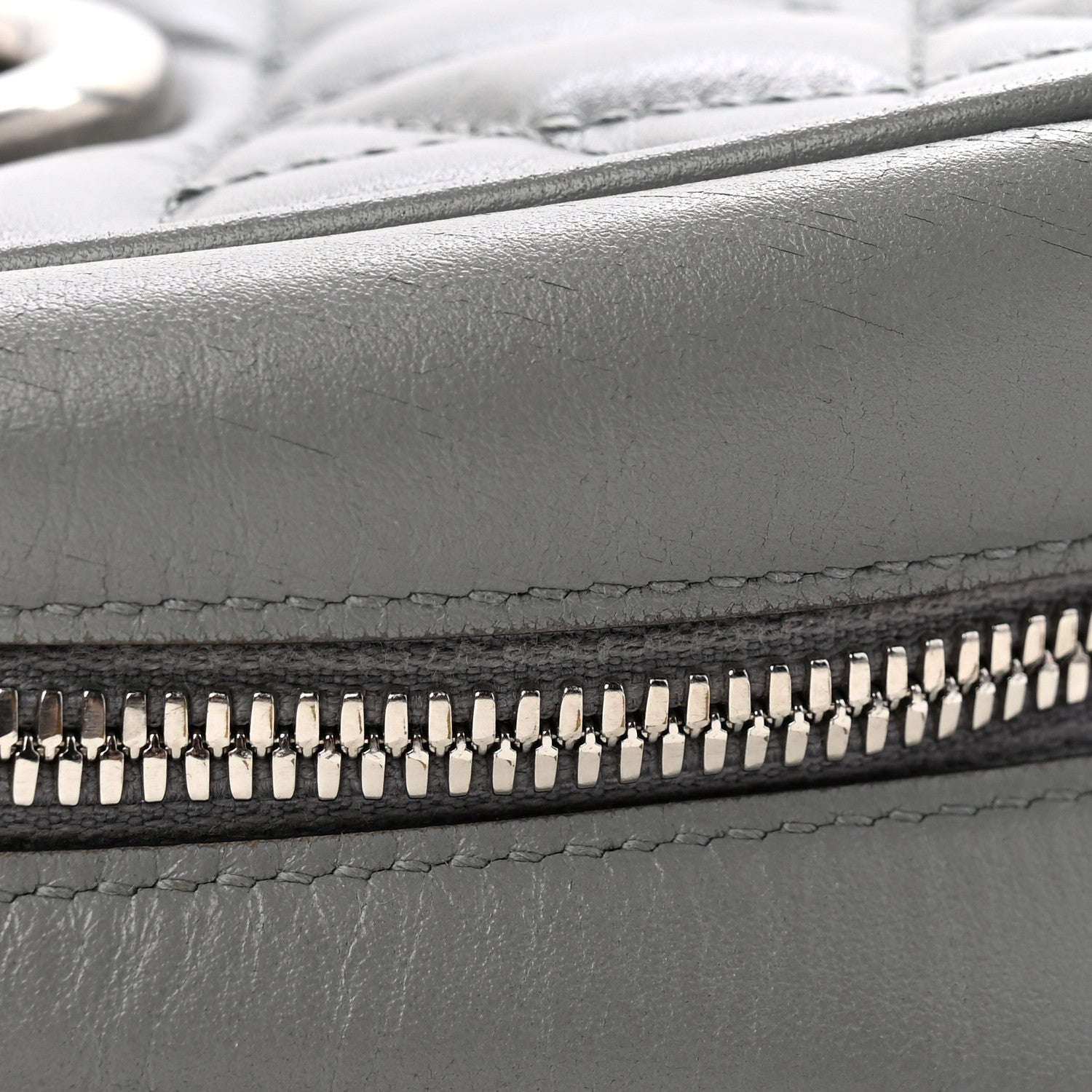 Calfskin Matelasse Aria Small GG Marmont Chain Shoulder Bag Deep Grey