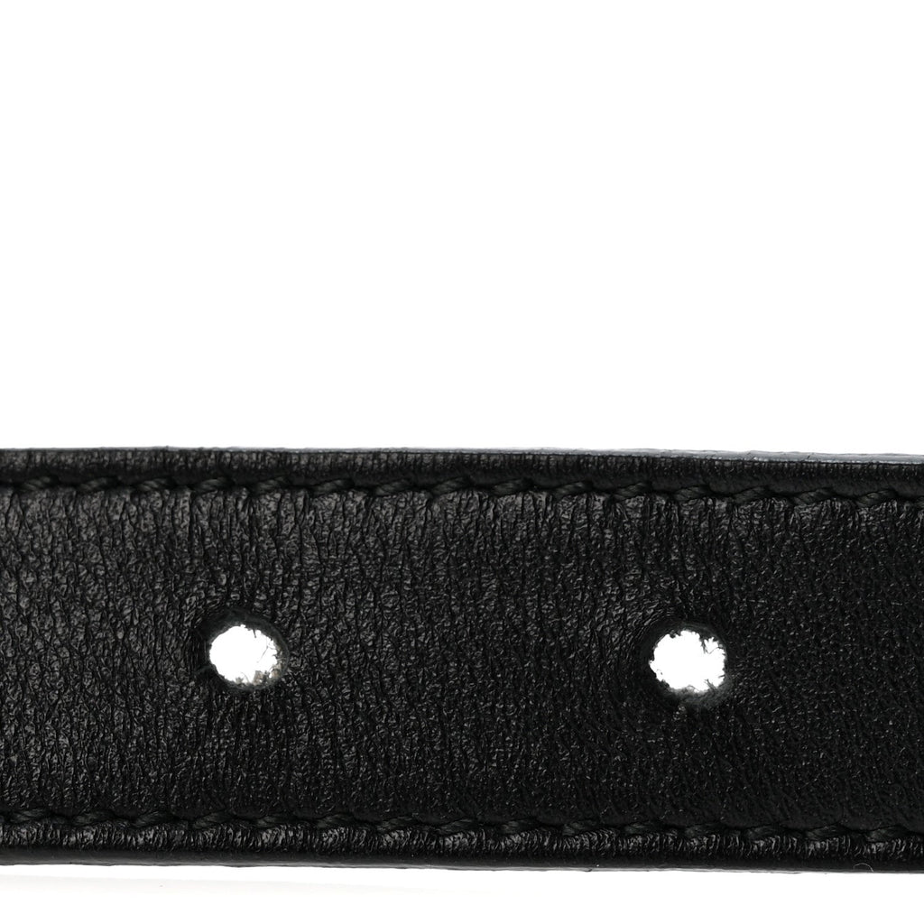 Calfskin Double G 20mm Belt 80 32 Black