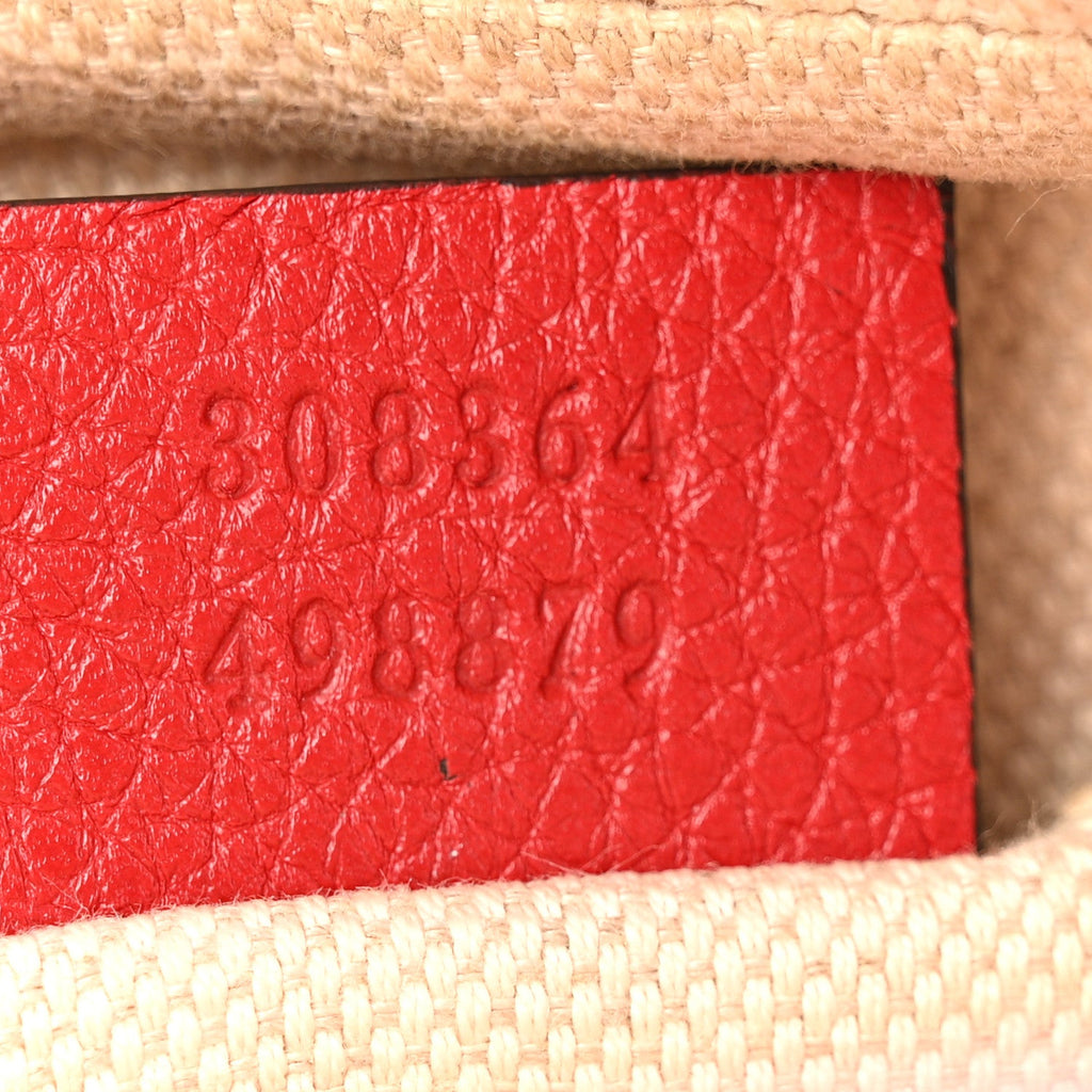 Pebbled Calfskin Small Soho Disco Bag Tabasco Red