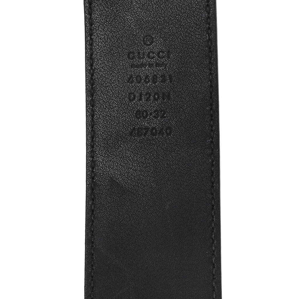 Textured Calfskin Double G 40mm Belt 80 32 Black