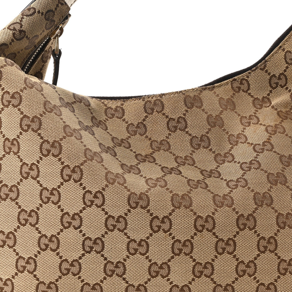 Monogram Medium Horsebit Chain Hobo Off White