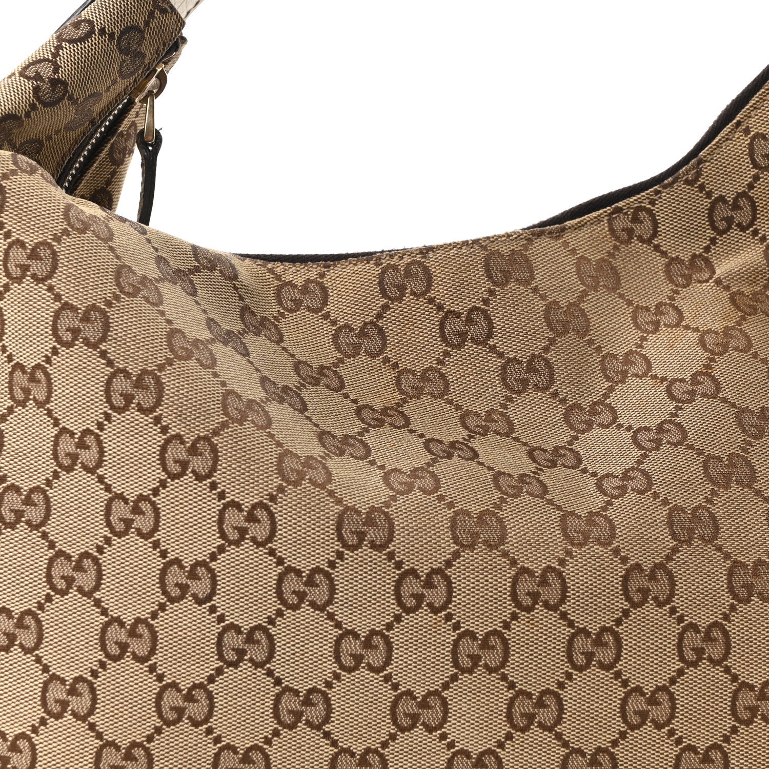 Monogram Medium Horsebit Chain Hobo Off White