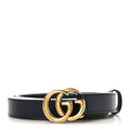 Calfskin Double G 20mm Belt 80 32 Black