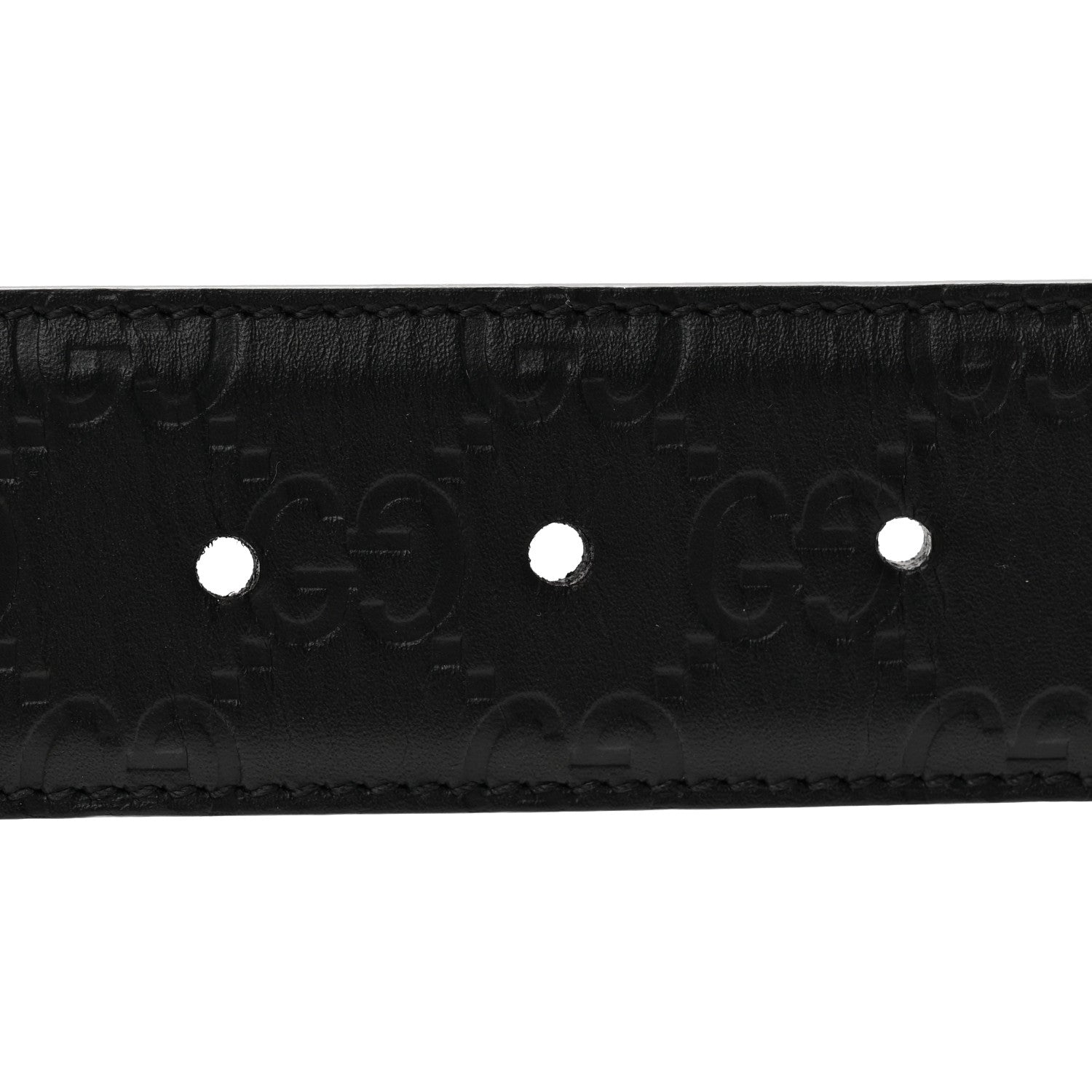 Guccissima Signature Interlocking G 40mm Belt 85 34 Black
