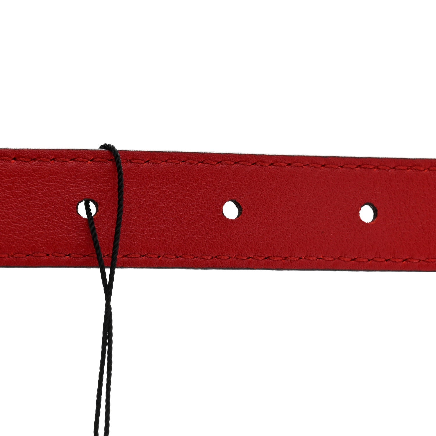 Calfskin Crystal Embellished Double G Belt 75 30 Hibiscus Red