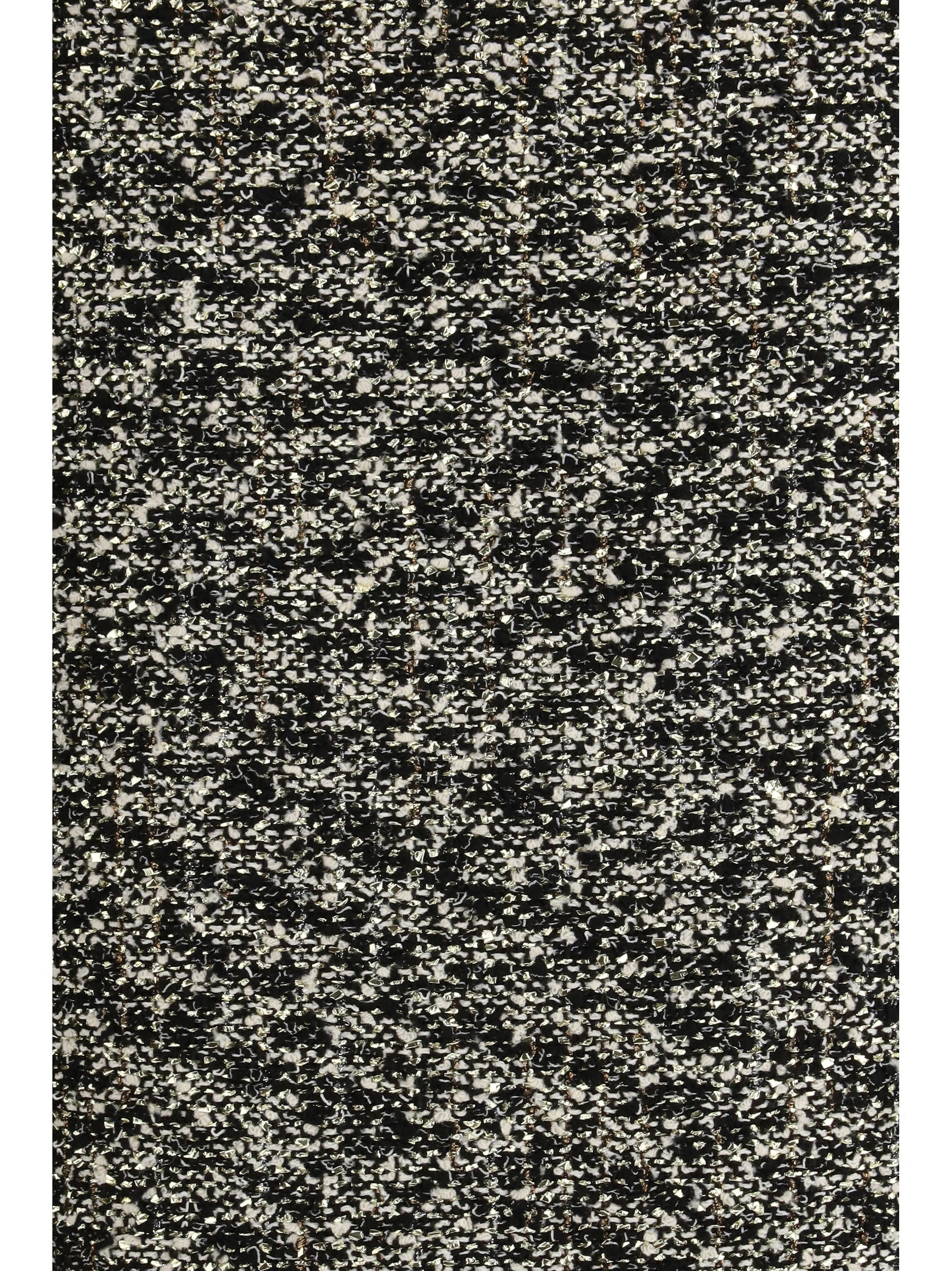 Gucci Laminated Bouclé Skirt — Black
