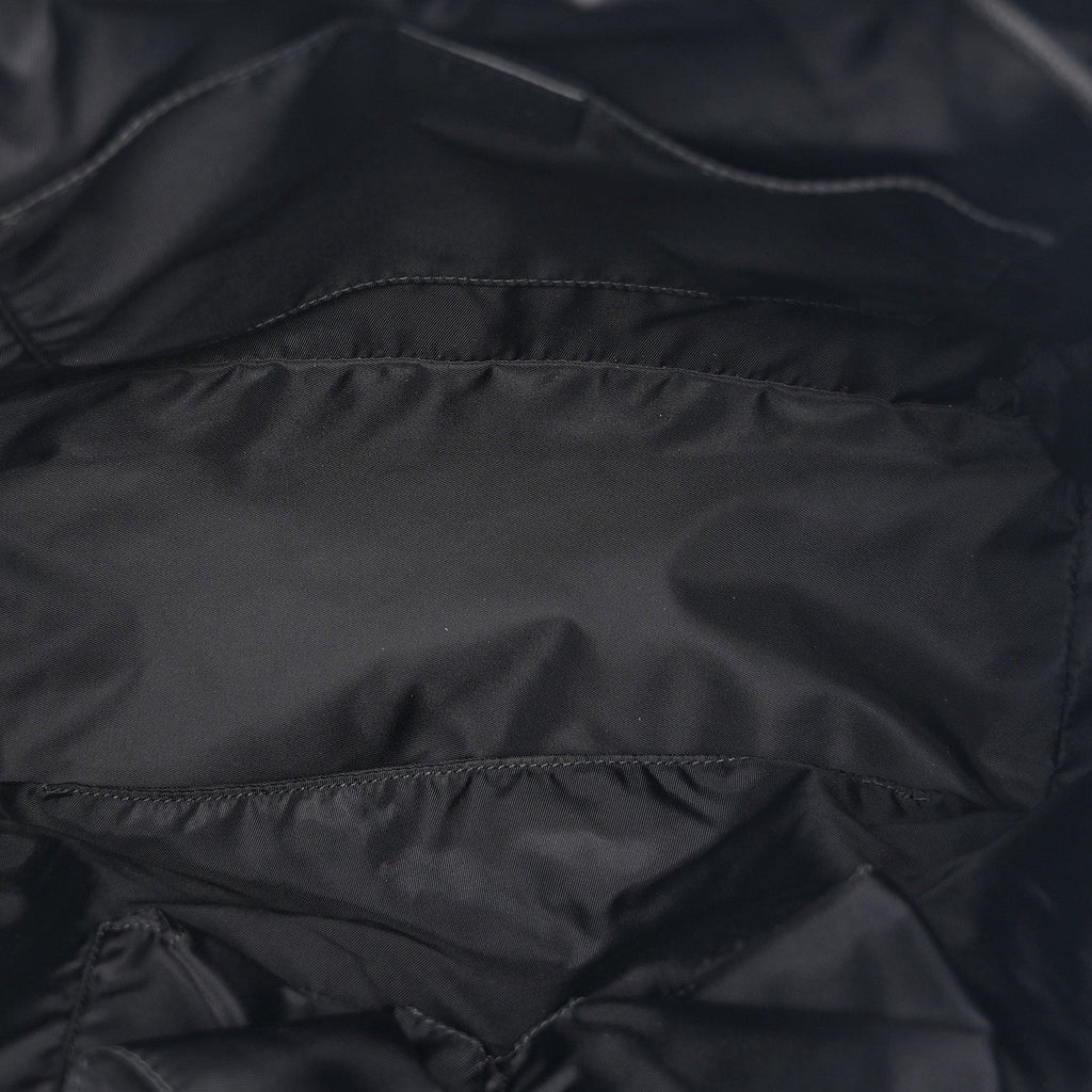Nylon Monogram Medium Light Single Buckle Backpack Black