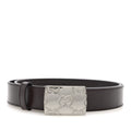 Plutone Calfskin Plaque GG 30mm Belt 90 36 Cocoa